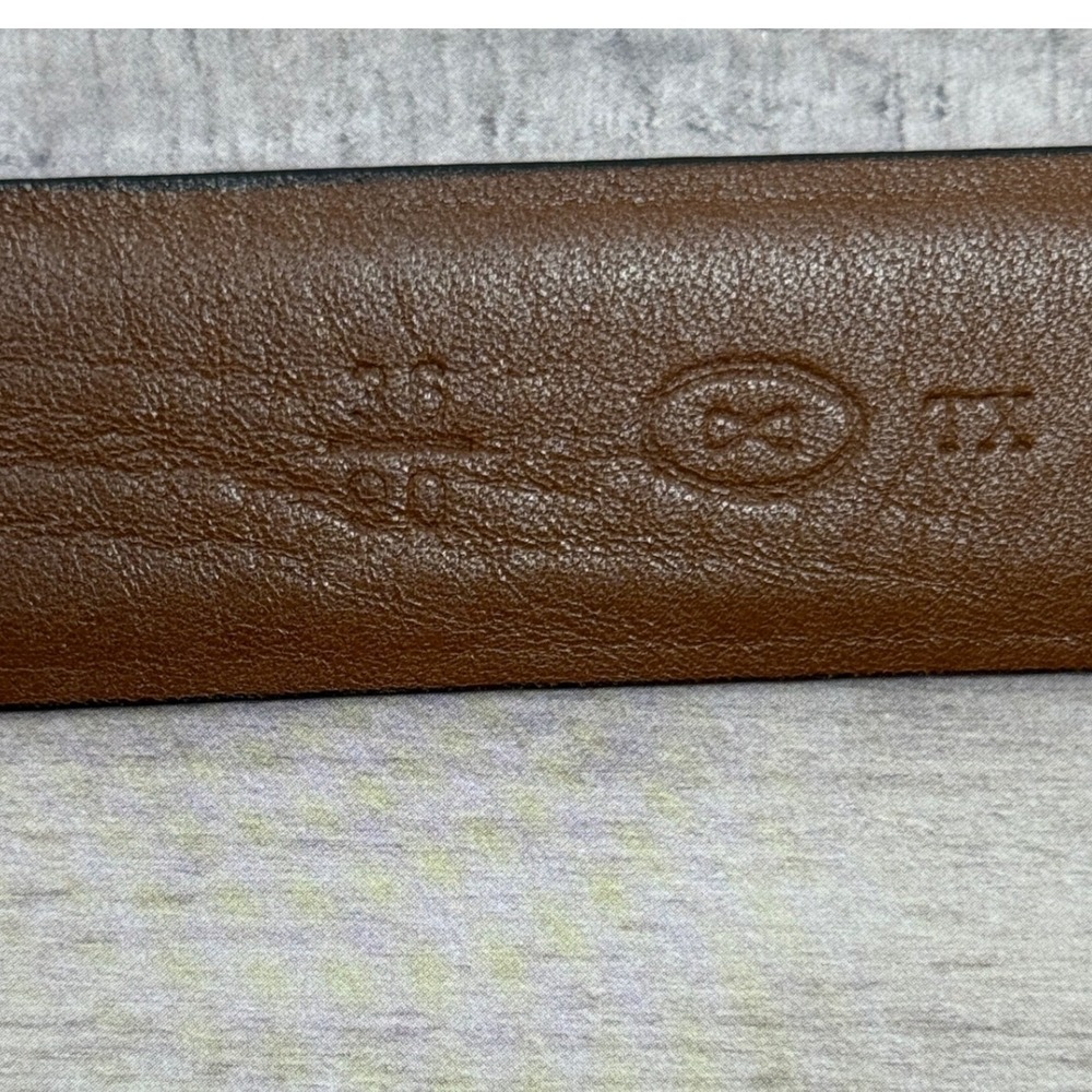 Trafalgar Molina Men Belt Lizard Embossed Italy Old Money Preppy Formal Textured - Picture 6 of 8